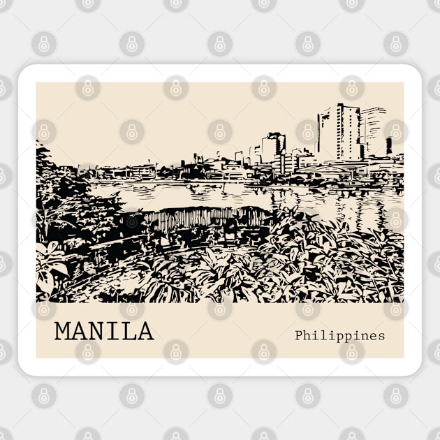 Manila Philippines Magnet by Lakeric